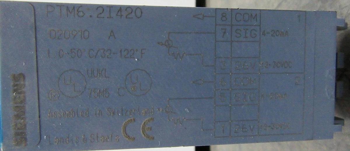 Used SIEMENS DIGITAL TERMINATION MODULE PTM6.2I420 **WARRANTY INCLUDED**