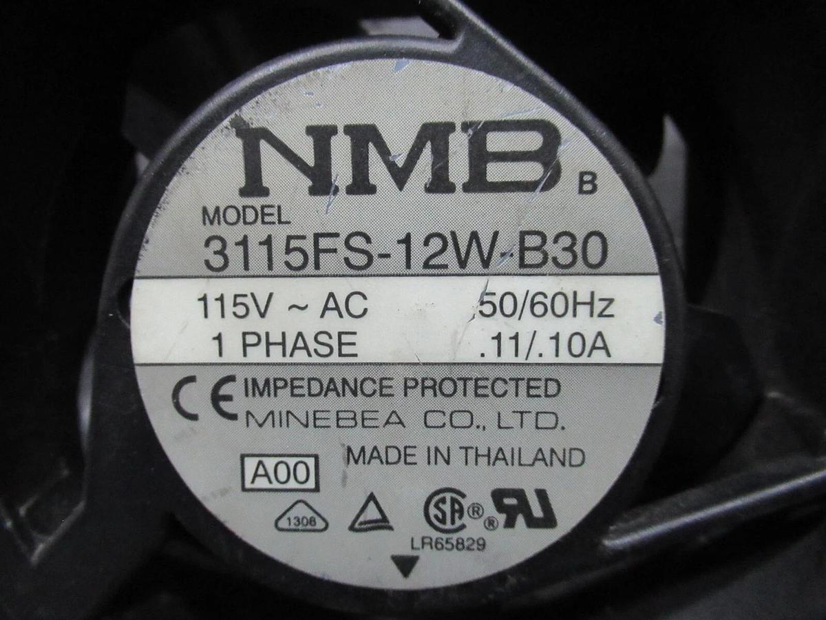 Used NMB AXIAL FAN 3115FS-12W-B30 115 VAC 0.11 AMP 50/60 HZ SINGLE PHASE *WARRANTY*