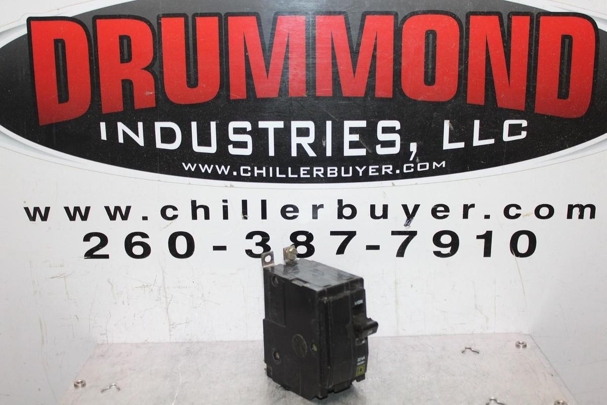 Used SQUARE D QOB CIRCUIT BREAKER QOB22020 20 AMP 2-POLE 240 VAC **WARRANTY**