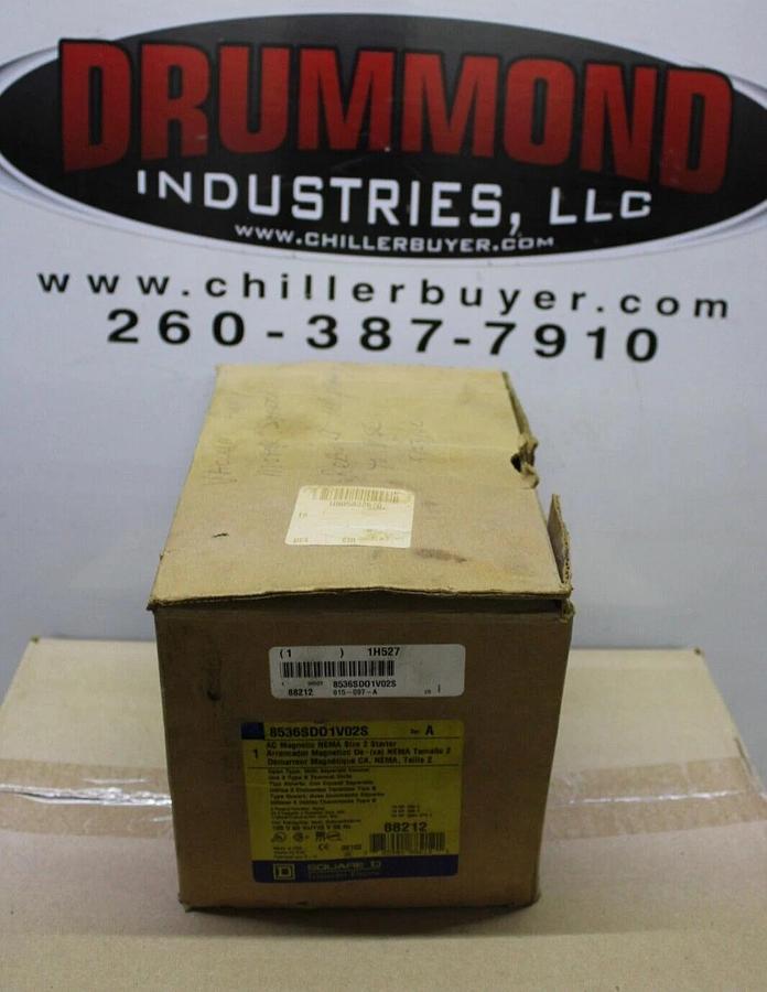 SQUARE D NEMA SIZE 2 STARTER 8536SD01V02S 600 VAC 25 HP 3-PHASE COIL: 120V *NEW*
