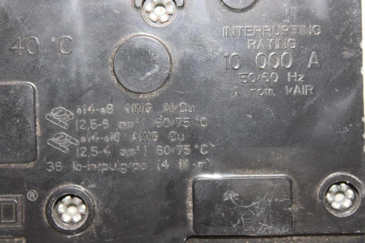 Used SQUARE D SINGLE POLE QO CIRCUIT BREAKER DW-7412 QO12030 30 AMP 240 VAC 1-POLE