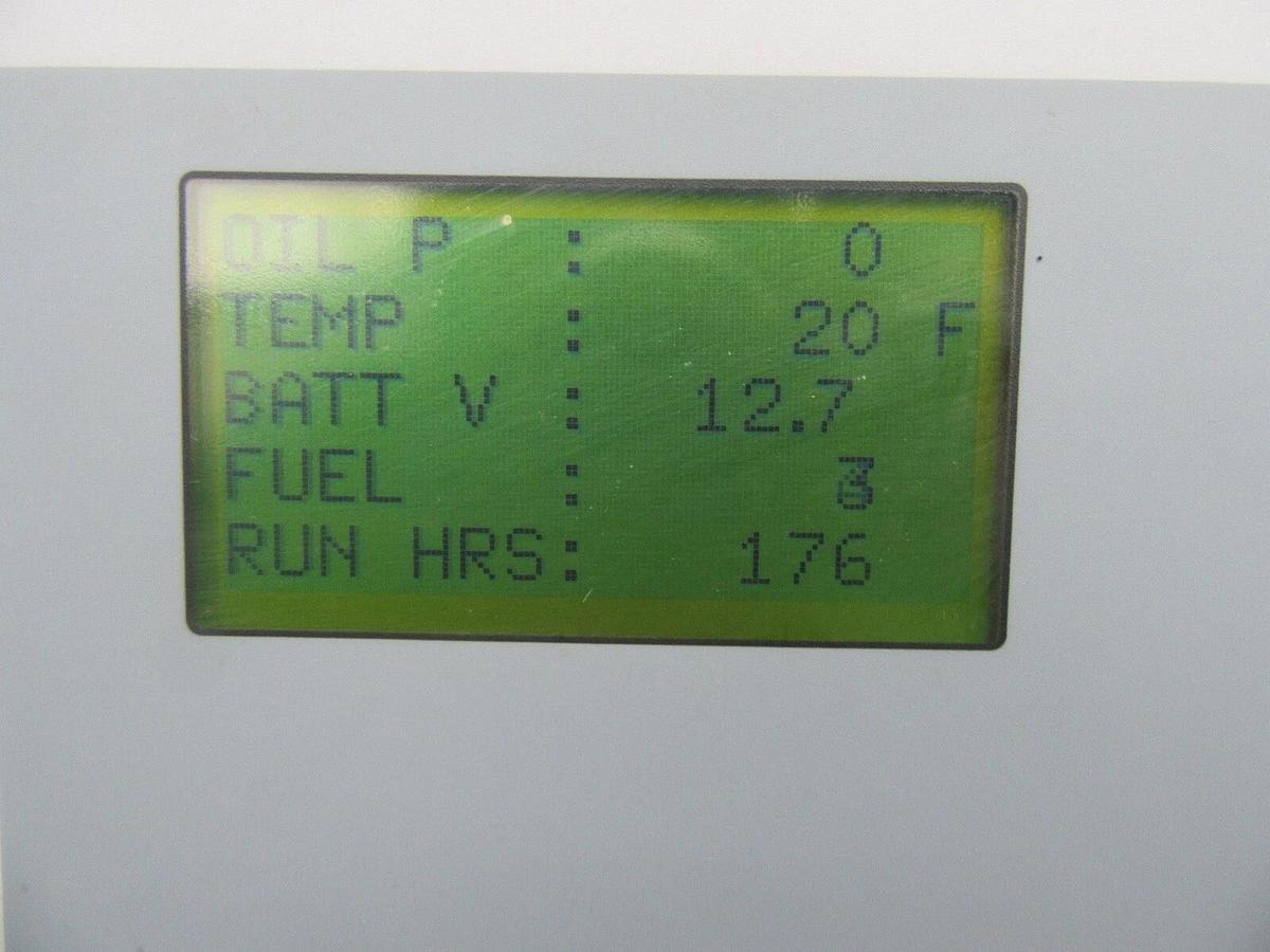 Used 20 KW DIESEL GENERATOR ISUZU MTU 2016 176 HRS 120/240 VOLT 1 PH SOUND ENCLOSED