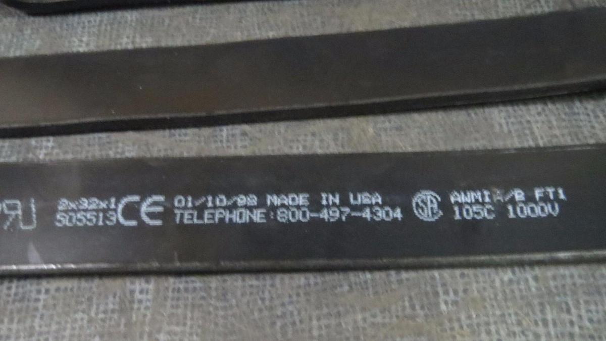 Used ERICO FLEXIBAR COPPER 3PC SET FOR 3 POLE RIGGING 2x32x1 1000V 505513