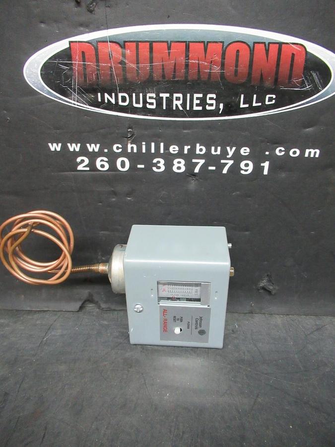 Used JOHNSON CONTROLS PRESSURE CONTROL P70DA-40 600 VAC 24 AMP 100 PSIG HK01CA-015