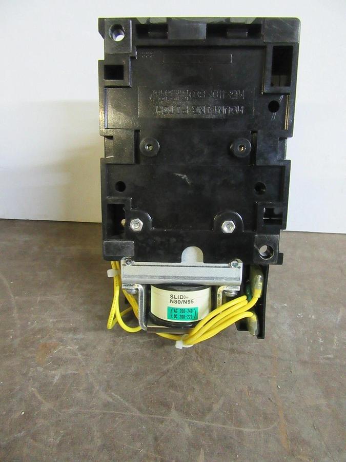 MITSUBISHI CONTACTOR SL-N8OUR 600 VAC 100 AMP 50 AMP 3-PHASE COIL: 240 VAC