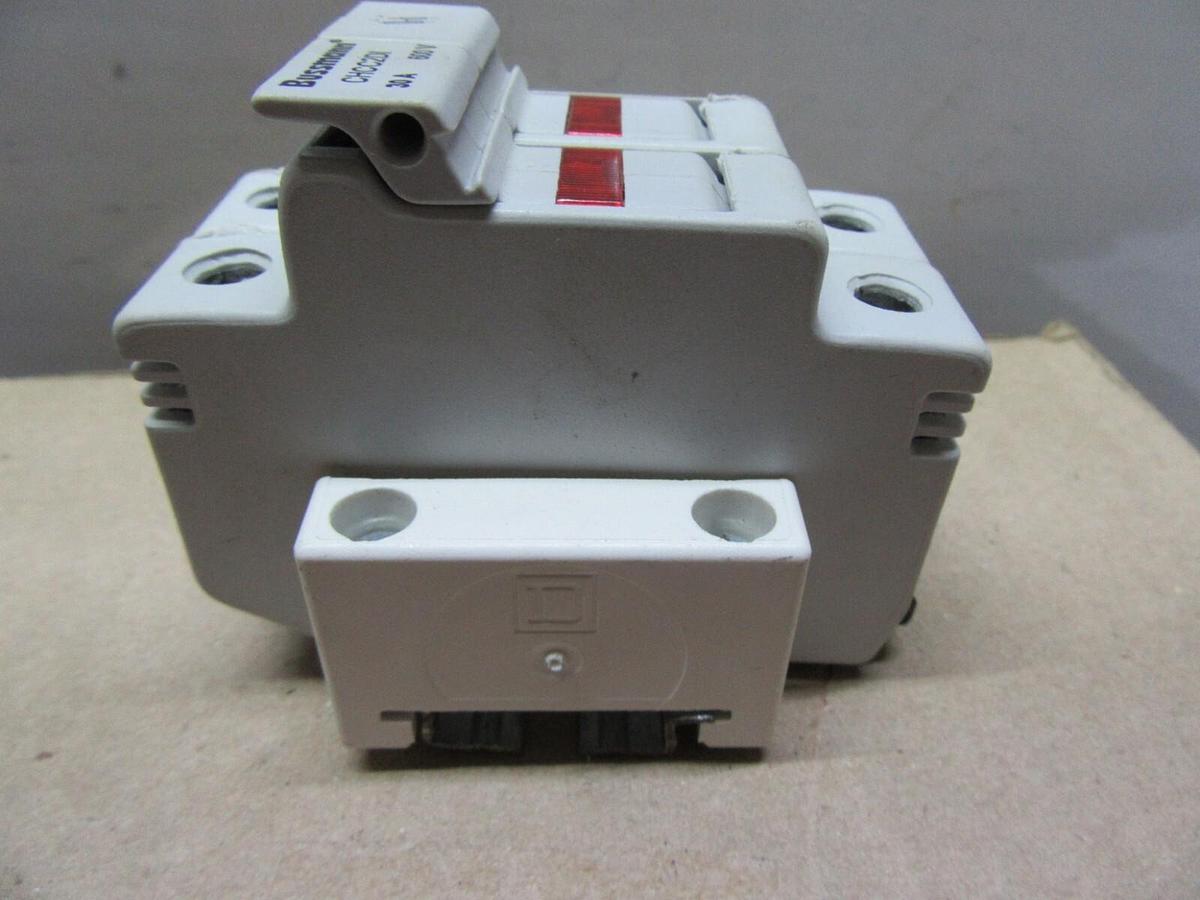 Used BUSSMANN FUSE HOLDER CHCC2DI 600 VOLT 30 AMP 2-POLE W/ AUXILLIARY CONTACTS