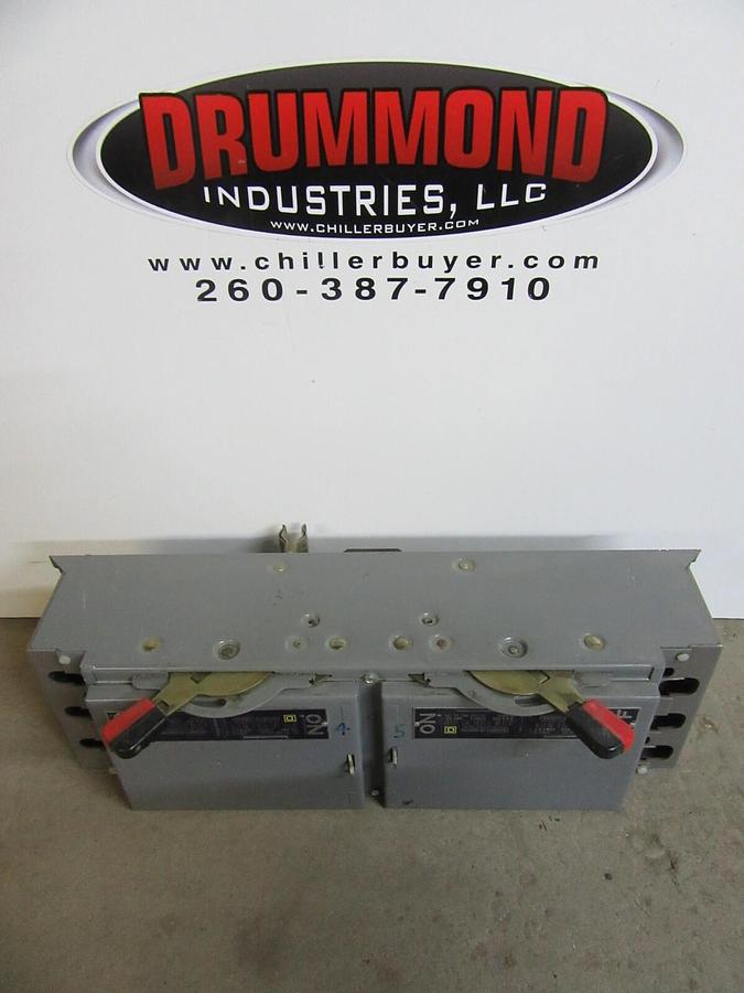 Used SQUARE D QMB TWIN PANELBOARD SWITCH QMB-363-T32 60 AMP 600 VOLT 15 HP