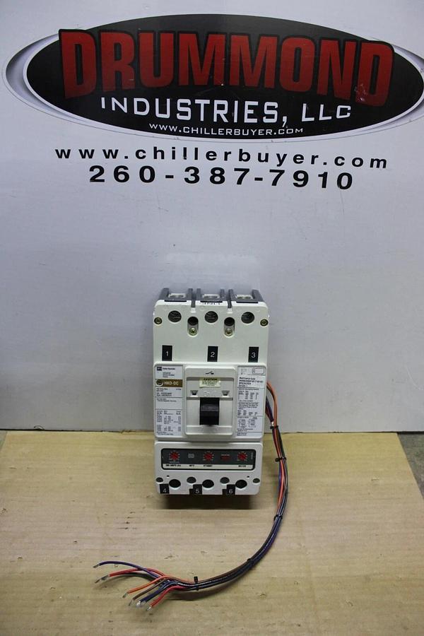 Used CUTLER HAMMER DC BREAKER HKDDC3400F 300 AMP 600 VDC W/ SHUNT TRIP **WARRANTY**