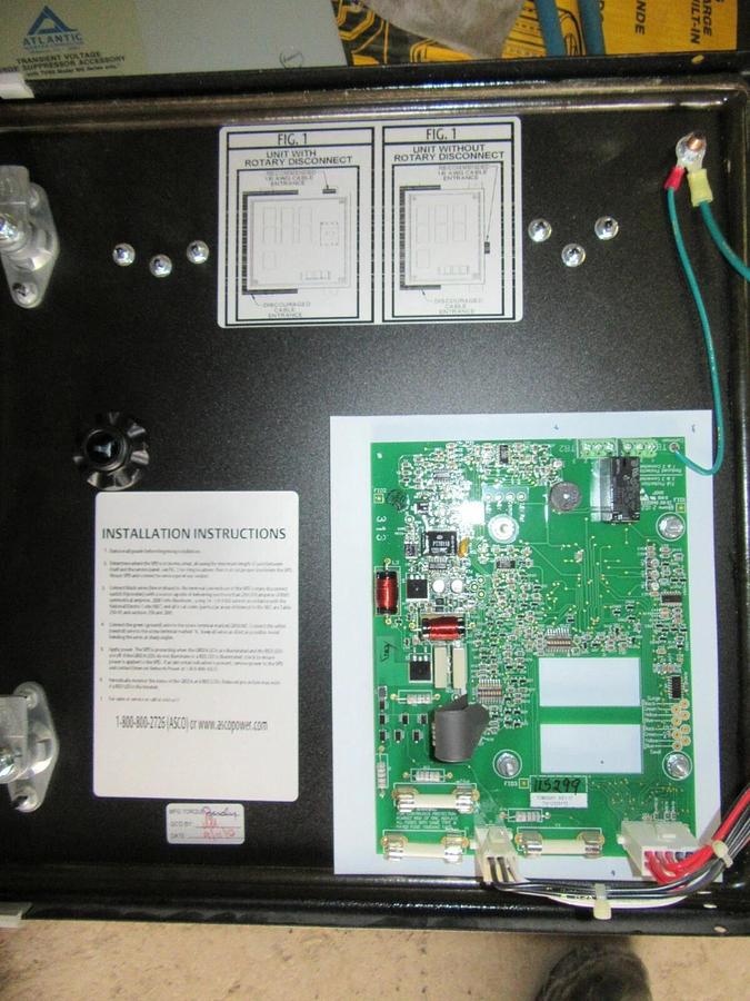 Used ASCO PULSAR 452 SURGE PROTECTOR 452120Y0160RSN 120/208V 3-PHASE NEMA 4/12 ENCL