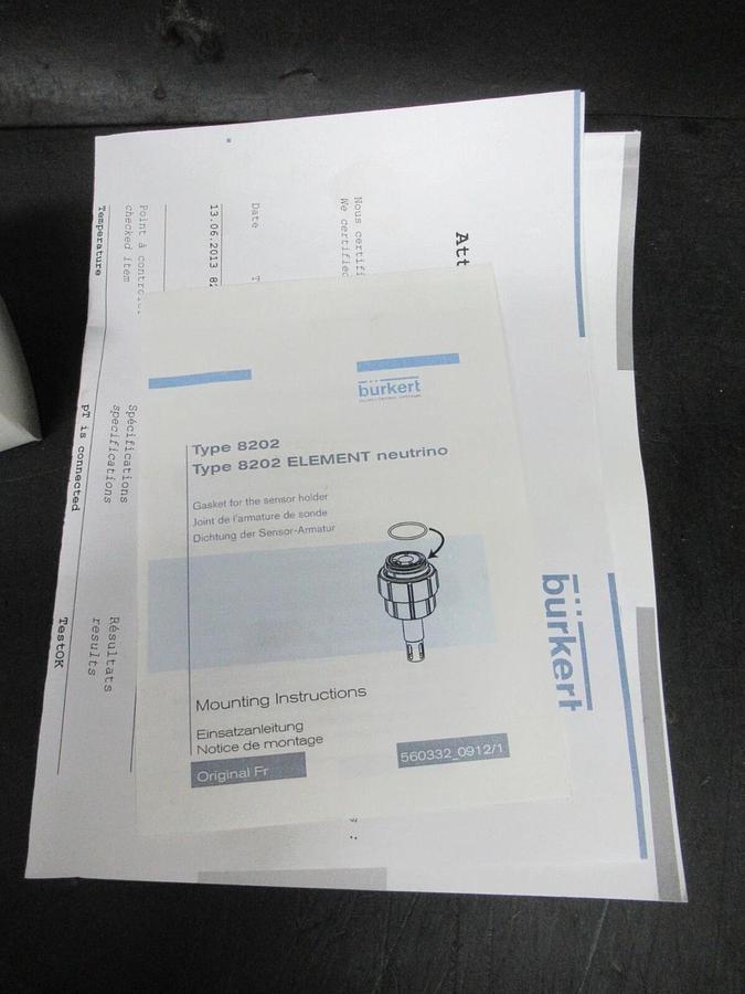 NEW SURPLUS BURKERT FLAT-TRODE-ORP-120 00562194 NEUTRINO ELECTRODE