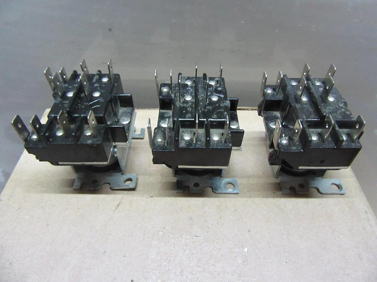 Used LOT OF 3 ZETTLER CONTROLS TRANE POWER RELAY X13300332090 ZC90340-01 600 VAC 6A
