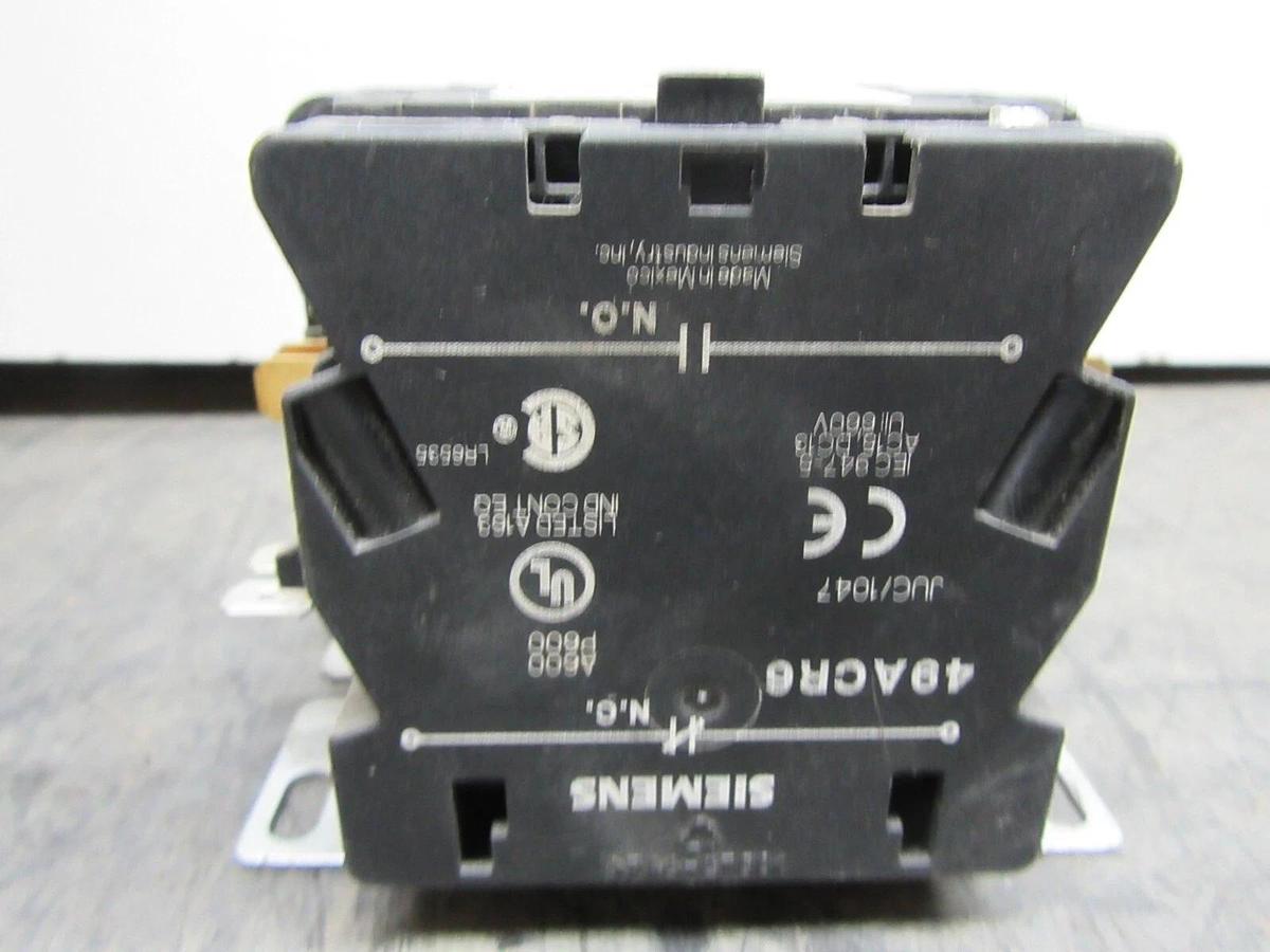 Used MARS 780 CONTACTOR 61430 600 VAC 30 AMP 3-PHASE 15 HP COIL: 24 VAC