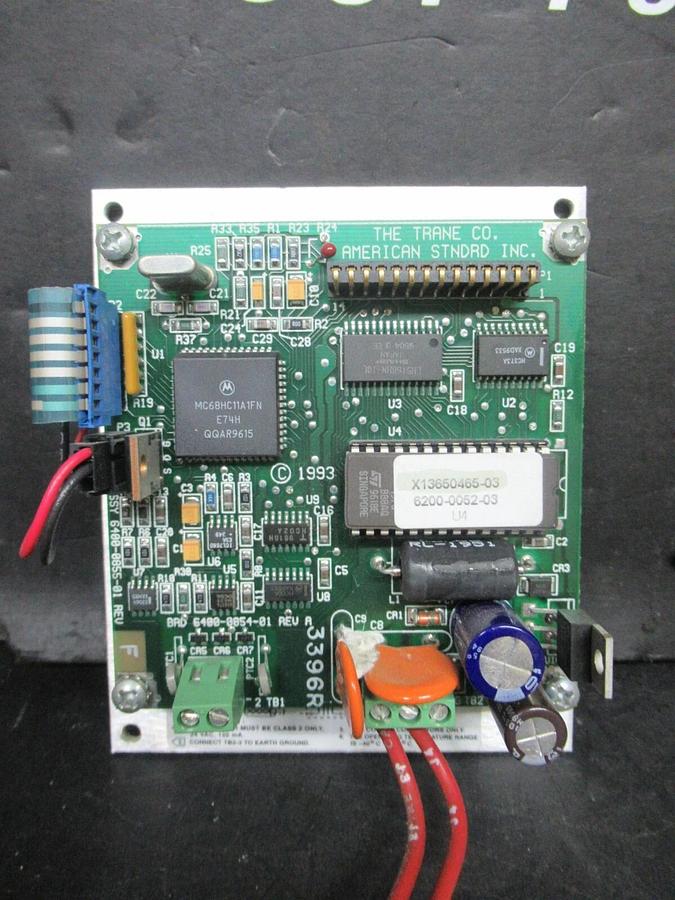 Used TRANE CHILLER INTERFACE X13650483-01 6400-0854-01 REV. A 6400-0855-01 REV. F