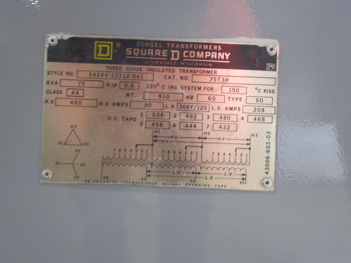 Used SQUARE D POWERPACT PLUG-IN SUB-FEED LUG SL800 SERIES 2 800 AMP 600 VAC 3-POLE