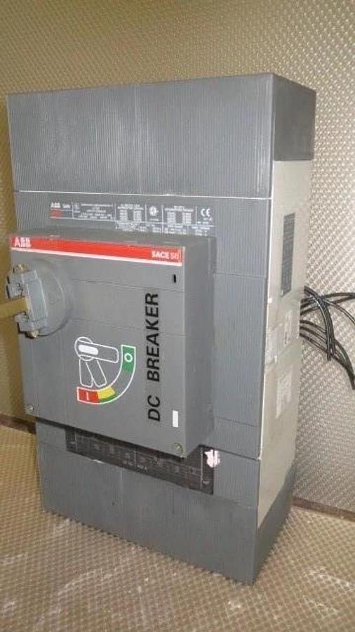 Used ABB D/C BREAKER SACE S6 600 AMP, 600 VAC 500 VDC W/ 600 AMP TRIP, 2 POLE