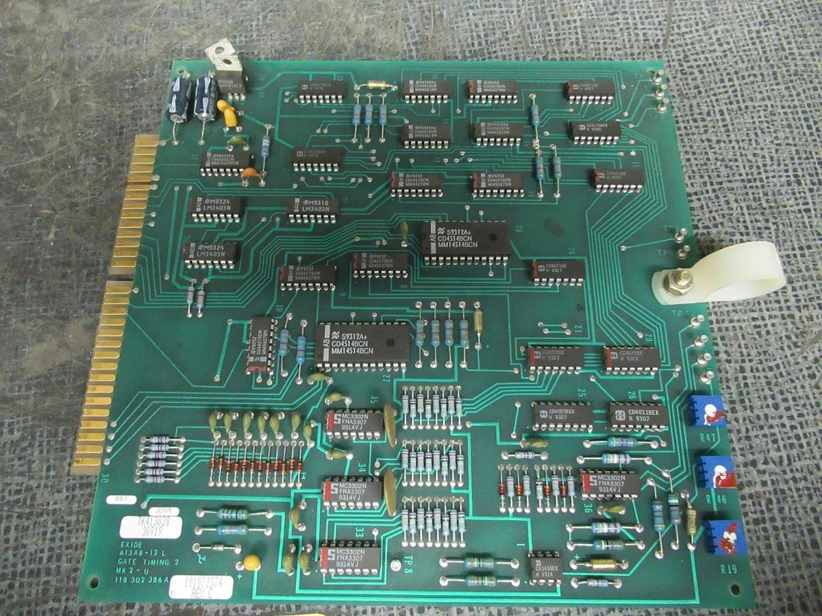 Used EXIDE GATE TIMING 2 CARD CIRCUIT BOARD 101072374 REV C  *WARRANTY INCLUDED*