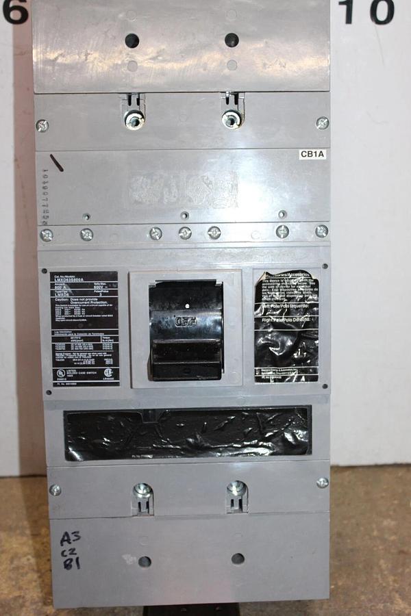 Used SIEMENS CIRCUIT BREAKER LMXD63S800A 800 AMP 600 VAC 3-POLE LMXD6