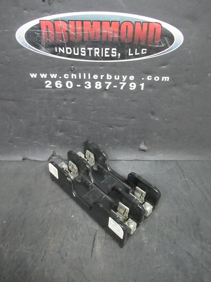 Used GOULD SHAWMUT 2-POLE FUSE HOLDER 600 VOLT 30 AMP FOR H OR K TYPE FUSES