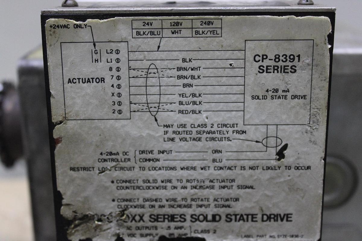 Used CARRIER ELECTRIC ACTUATOR HF26BB026 XU-346-0-0-1 0.95 AMP 115 VOLT