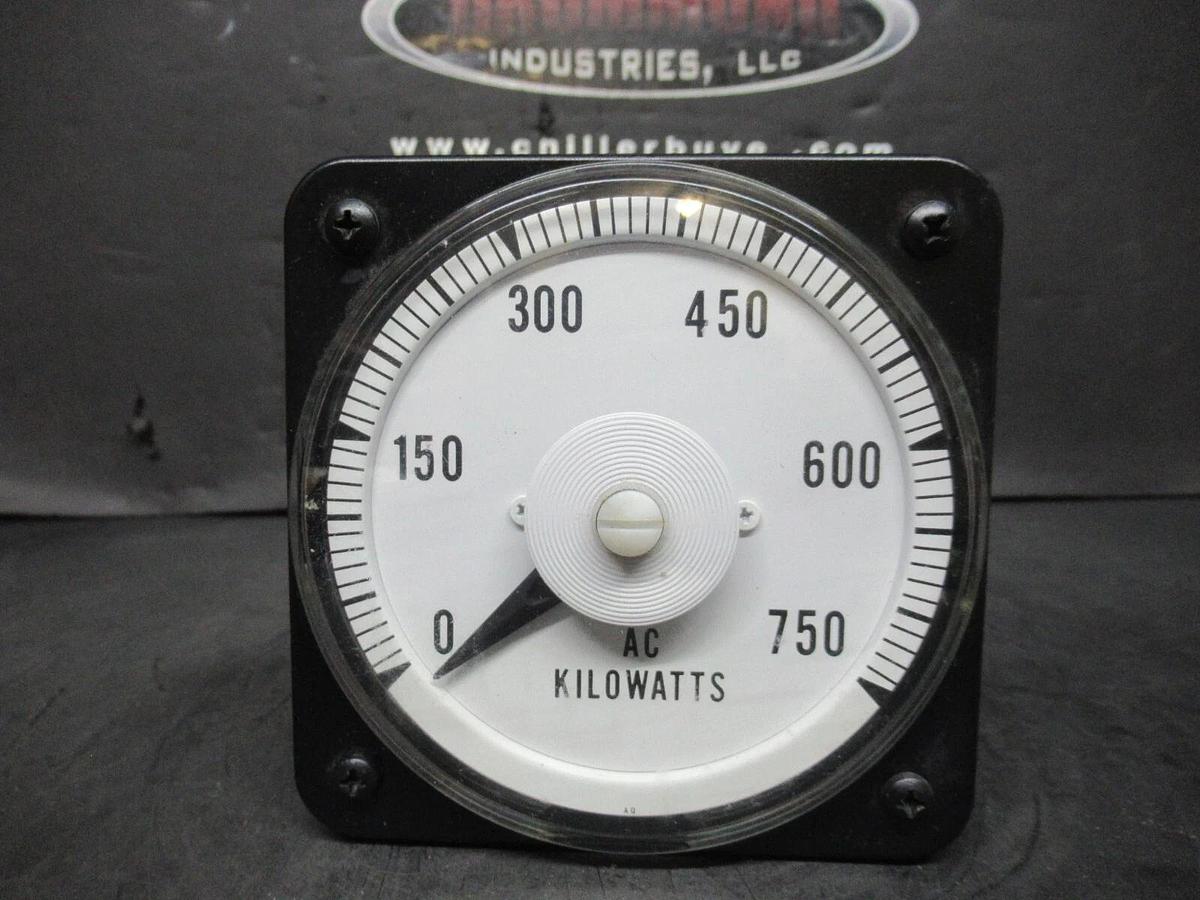 Used YOKOGAWA / BROWNELL ELECTRO AC KILOWATT METER 750 MAX 10325LB / 136-901-348