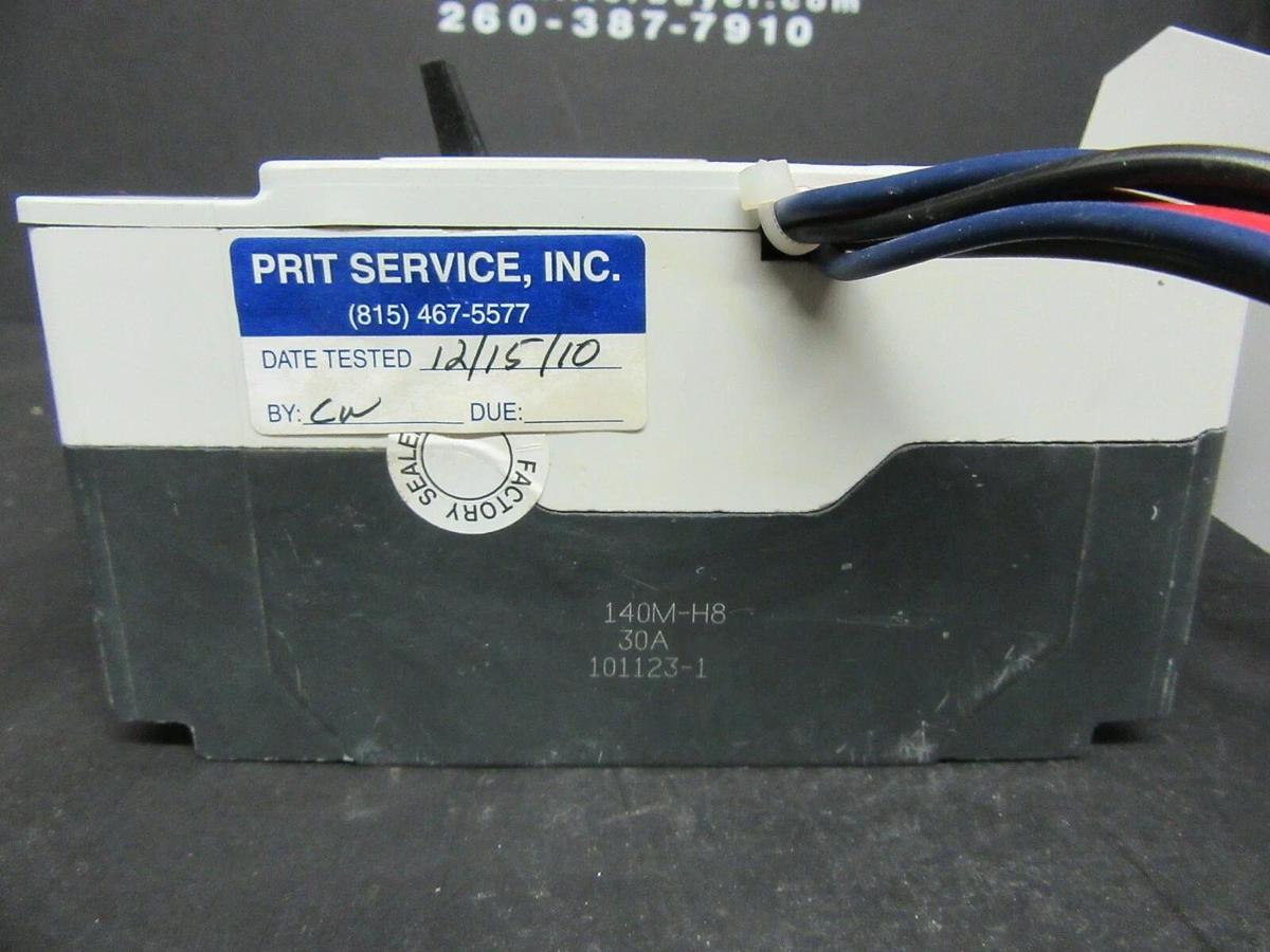 Used 30 AMP ALLEN BRADLEY BREAKER 140M-H8P-C30 3 POLE 480 VAC **WARRANTY INCLUDED**
