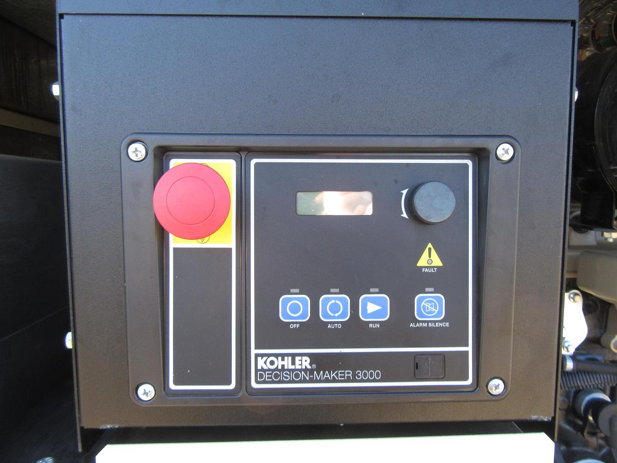 Used 20 KW DIESEL GENERATOR KOHLER 120/240V 20REOZK ENCLOSED ONLY 82 HRS