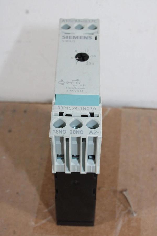 Used SIEMENS SIRIUS TIME DELAY RELAY 3RP1574-1NQ30 1-20 SEC 300 VOLT 3 AMP *WARRANTY*