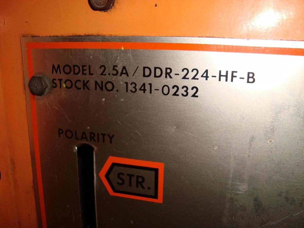 Used AIRCO 250 AMP TIG WELDER HELIWELDER MODEL 2.5A DDR-224-HF-B W/ WHEELS 1341-0232