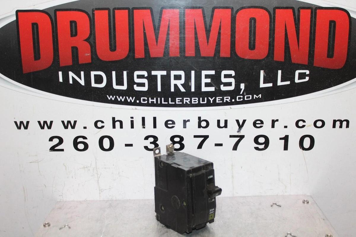 Used SQUARE D QOB CIRCUIT BREAKER QOB22020 20 AMP 2-POLE 240 VAC **WARRANTY**