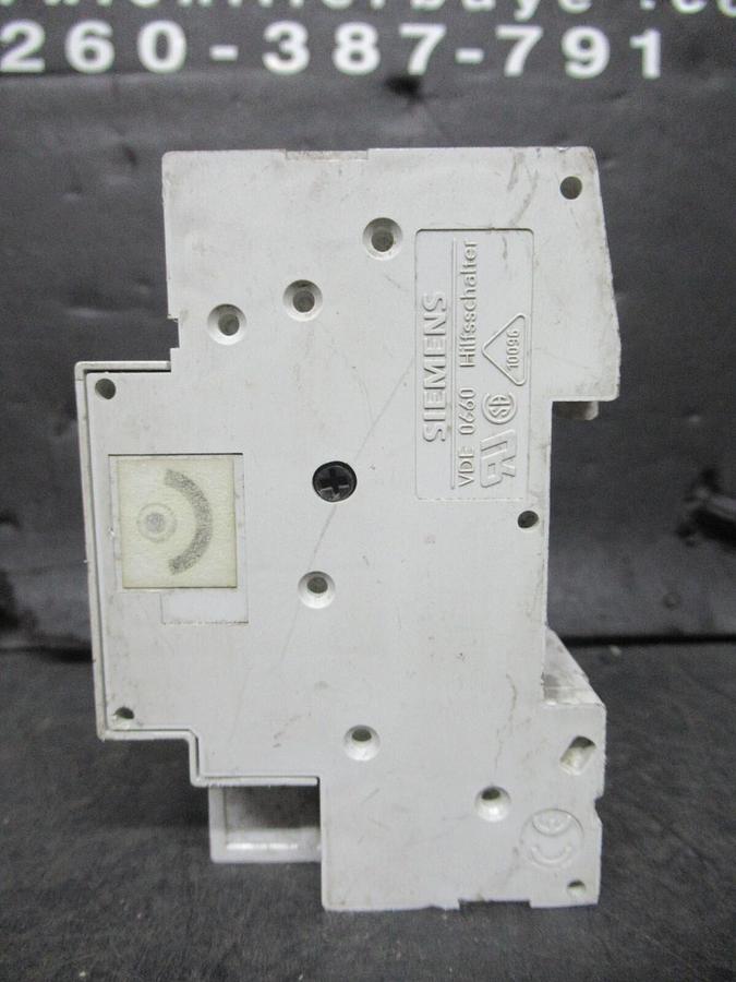 Used SIEMENS CIRCUIT BREAKER 5SX23 B10 10 AMP 480 VAC 3-POLE W/ AUXILLIARY