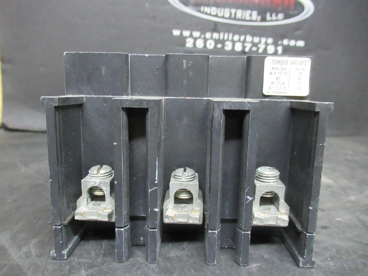 Used WESTINGHOUSE MOTOR CIRCUIT PROTECTOR MCP0322CR 3 AMP 600 VAC 3-POLE