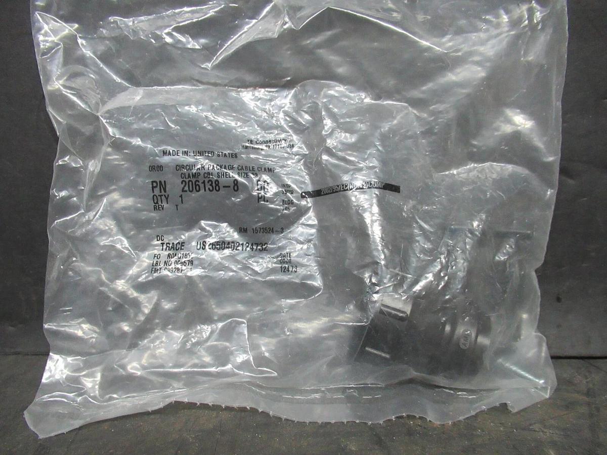 TE CONNECTIVITY CABLE CLAMP SHELL SIZE: 23 206138-8 **WARRANTY INCLUDED**