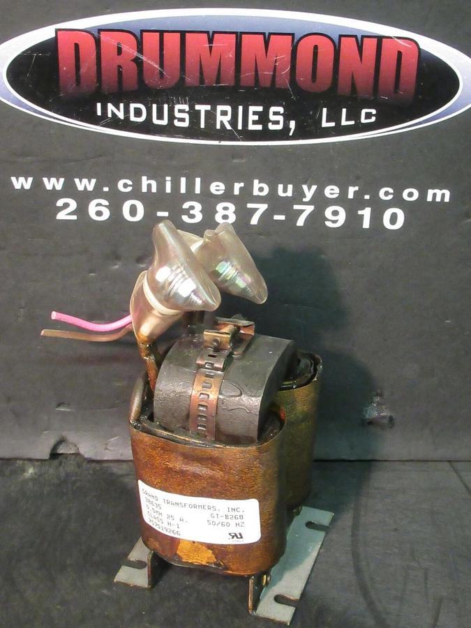 Used GRAND TRANSFORMERS INC 38635 / GT-B268 REACTOR 0.5 mH 25 AMP CLASS H-1 50/60 HZ