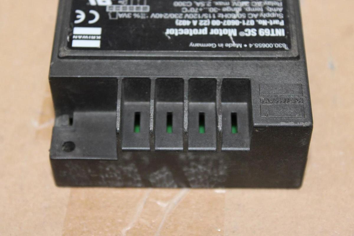 Used KRIWAN INT69 SC MOTOR PROTECTOR 071-0607-00 240 VOLT 2.5 AMP **WARRANTY**