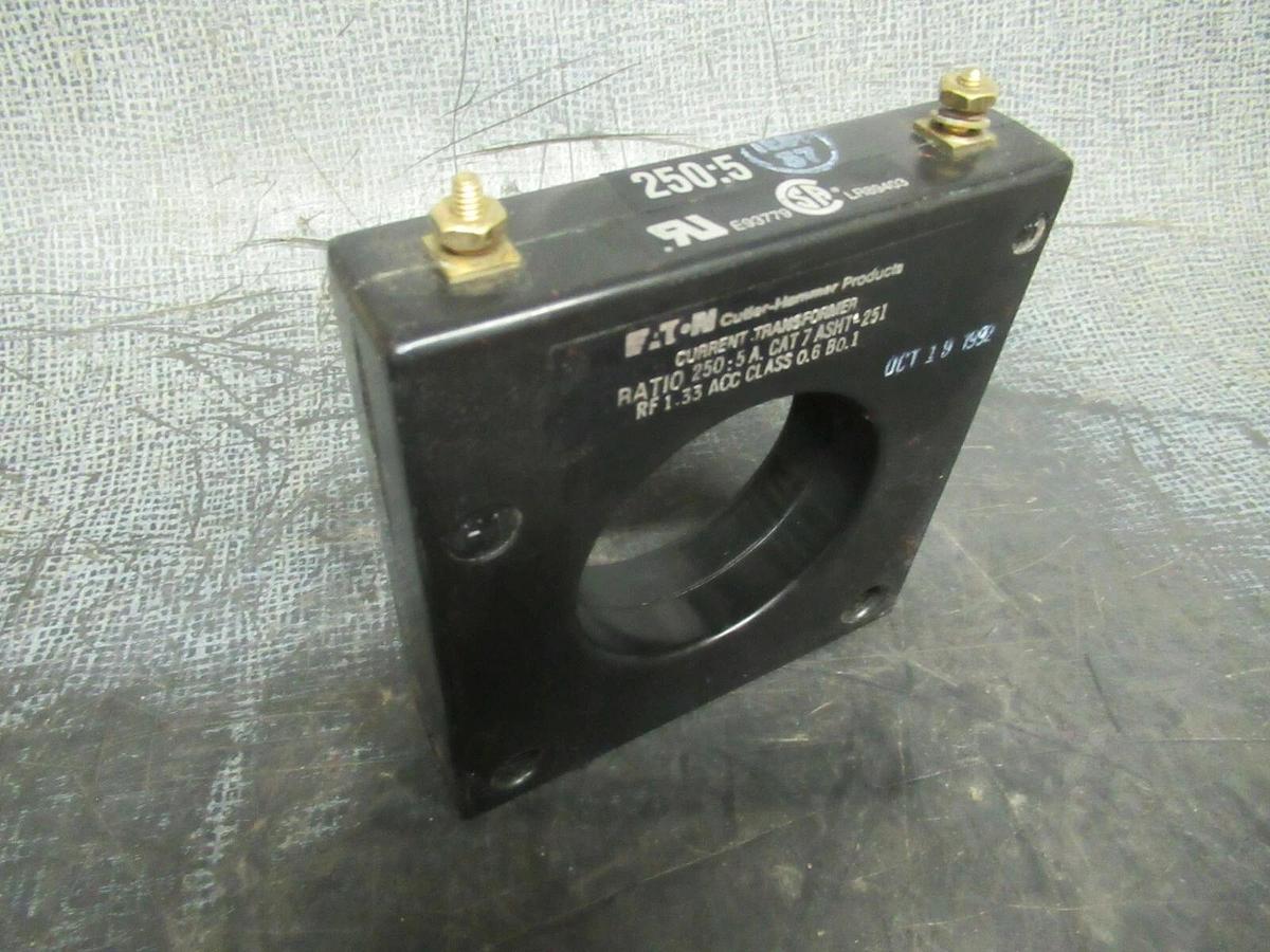 Used EATON CURRENT TRANSFORMER ASHT-251 250:5A