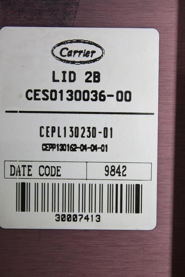 Used CARRIER COMFORT NETWORK CHILLER DISPLAY CEPL130230-01 CESO130036-00