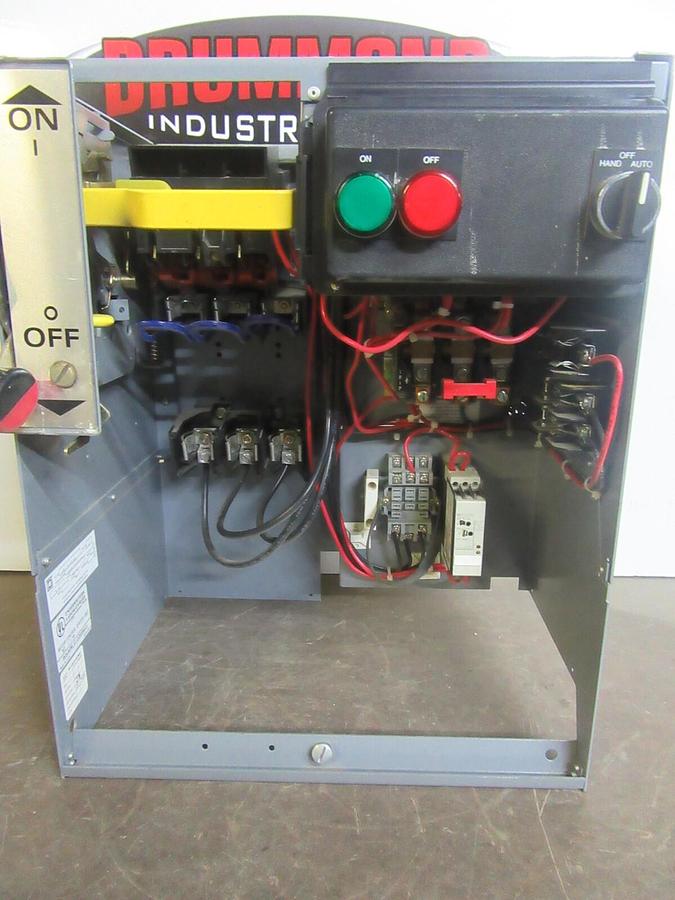 Used SQUARE D MCC FUSIBLE BUCKET 18" NEMA 2 MODEL 5W/ 8536SD01 *NO DOOR*