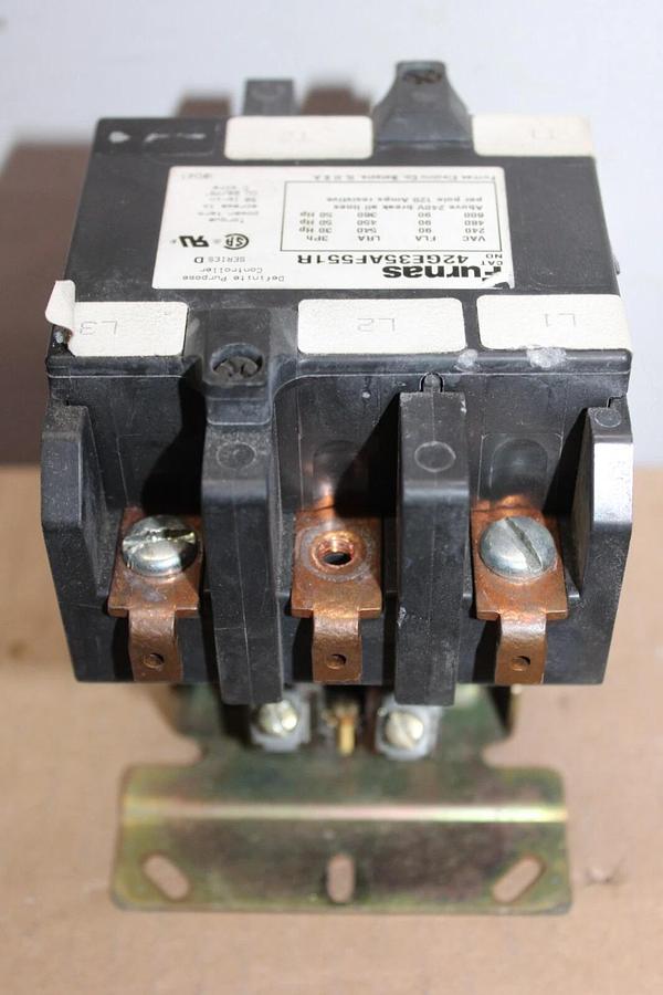 Used FURNAS CONTACTOR 42GE35AF551R 90 AMP 600 VAC 50 HP **WARRANTY**