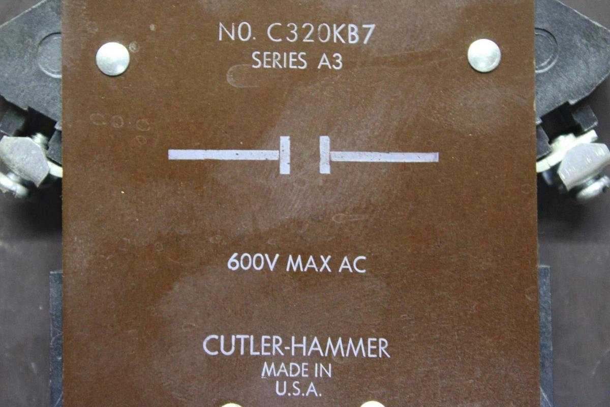 Used CUTLER-HAMMER NEMA CONTACTOR C10GN3 NEMA SIZE 5 270 AMP 600 VOLT 3-PHASE
