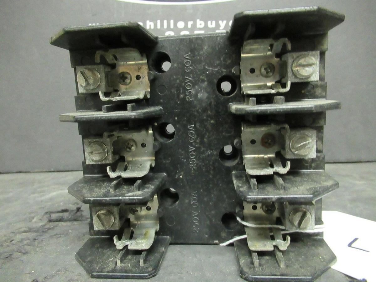 Used LITTELFUSE FUSE HOLDER LH25060-3C FOR 60 AMP 250 V FUSES **WARRANTY**
