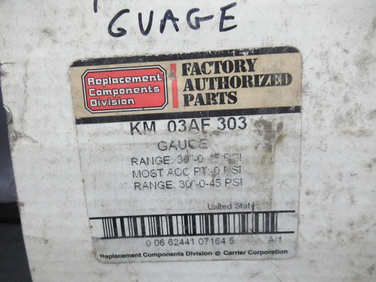 NEW SURPLUS USG PRESSURE GAUGE KM-03AF-303 -100kPA TO 200kPA **WARRANTY**