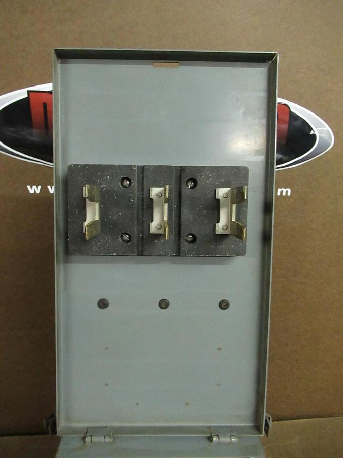 Used WESTINGHOUSE COP 100 AMP 600 VAC FUSIBLE BUSS BUS PLUG STYLE 1720770 TAP SWITCH