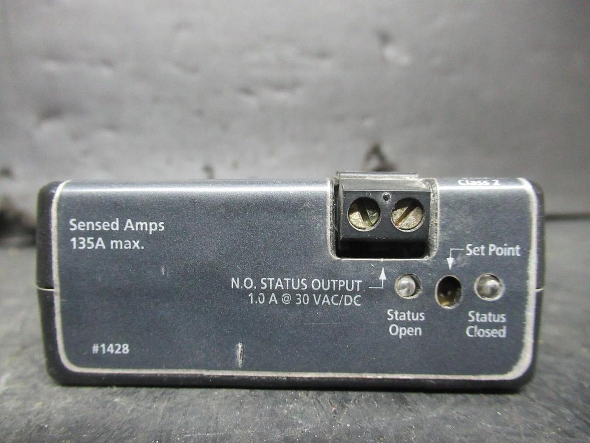 Used VERIS HAWKEYE 708 ADJUSTABLE DIGITAL CURRENT SENSOR 135 AMP **WARRANTY**