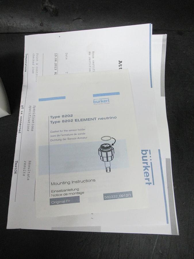 NEW SURPLUS BURKERT FLAT-TRODE-ORP-120 00562194 NEUTRINO ELECTRODE
