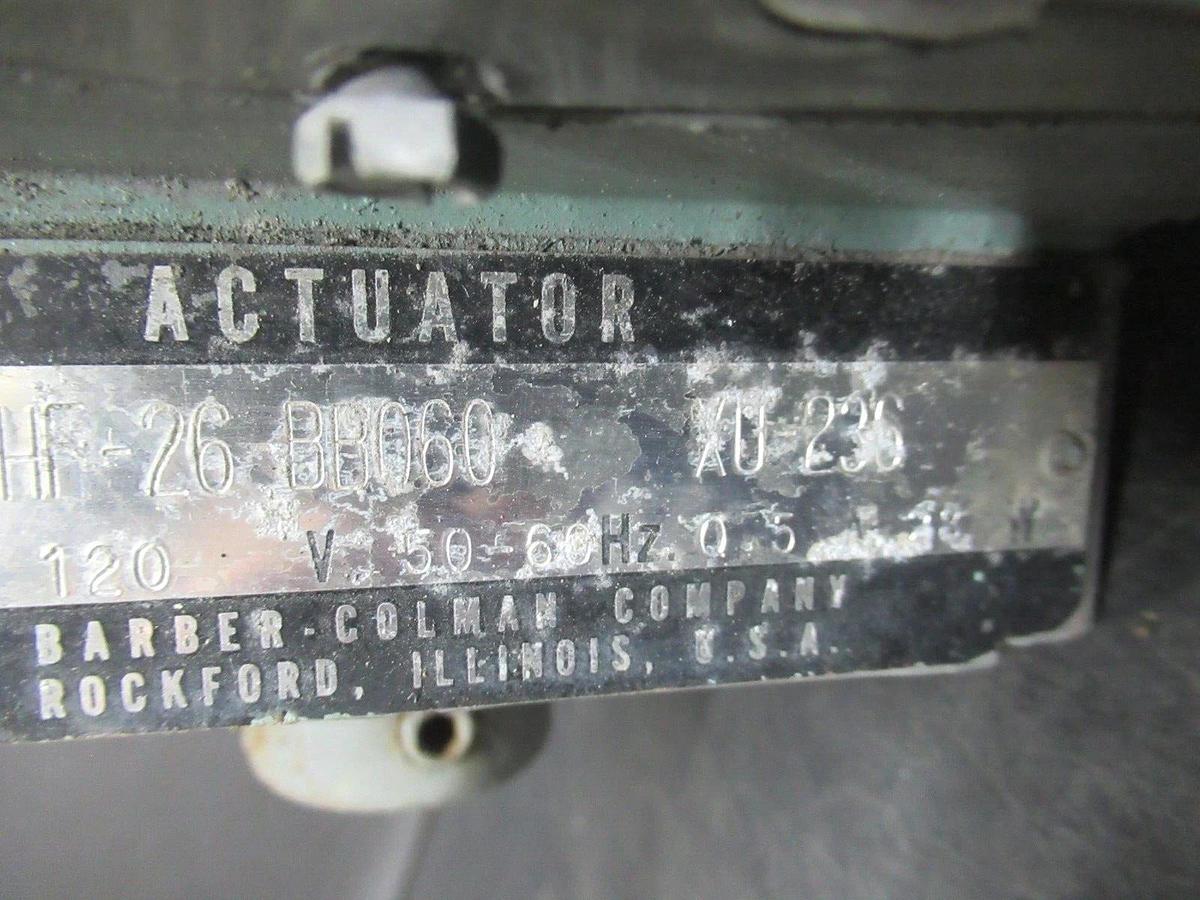 Used BARBER COLMAN ACTUATOR HF-26 BB060 XU-236 120 VOLT 0.5 AMP 28 WATT **WARRANTY**