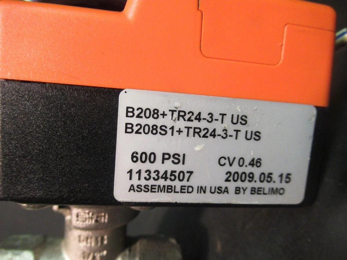 Used BELIMO FLOATING NON-SPRING RETURN ACTUATOR TR24-3-T 24 VAC 1 WATT 600 PSI