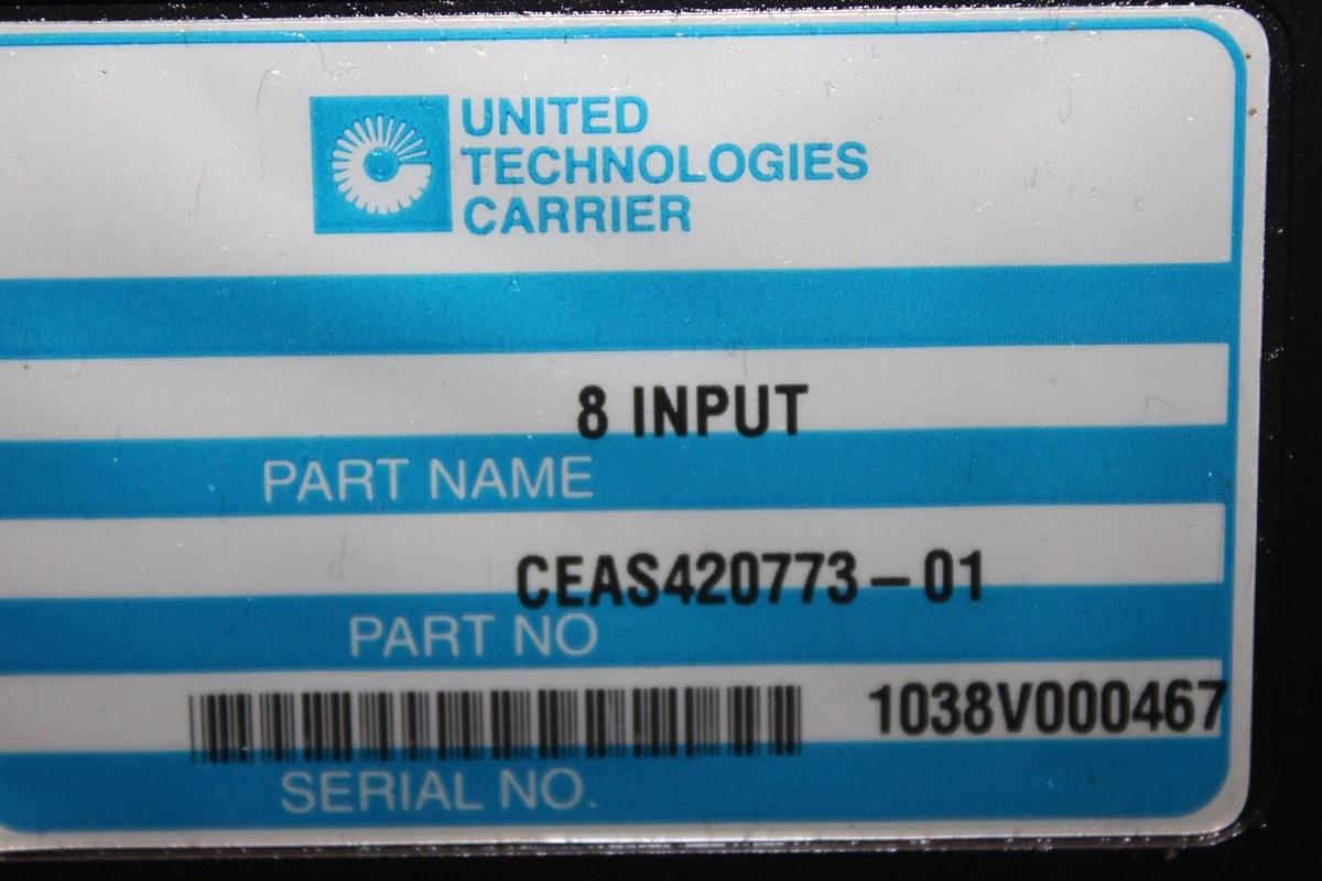 Used CARRIER 8-INPUT CHILLER MODULE CEAS420773-01 **WARRANTY INCLUDED**