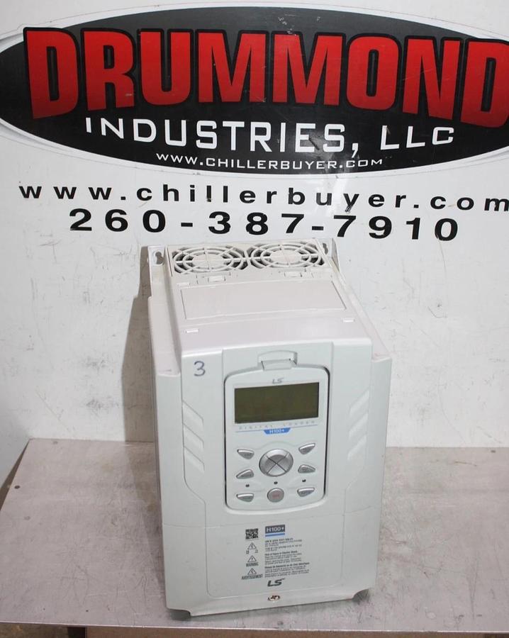 Used LS ELECTRIC VARIABLE SPEED DRIVE LSLV0075H100-4COFN(PLUS) 480V 17.5A 3-PHASE