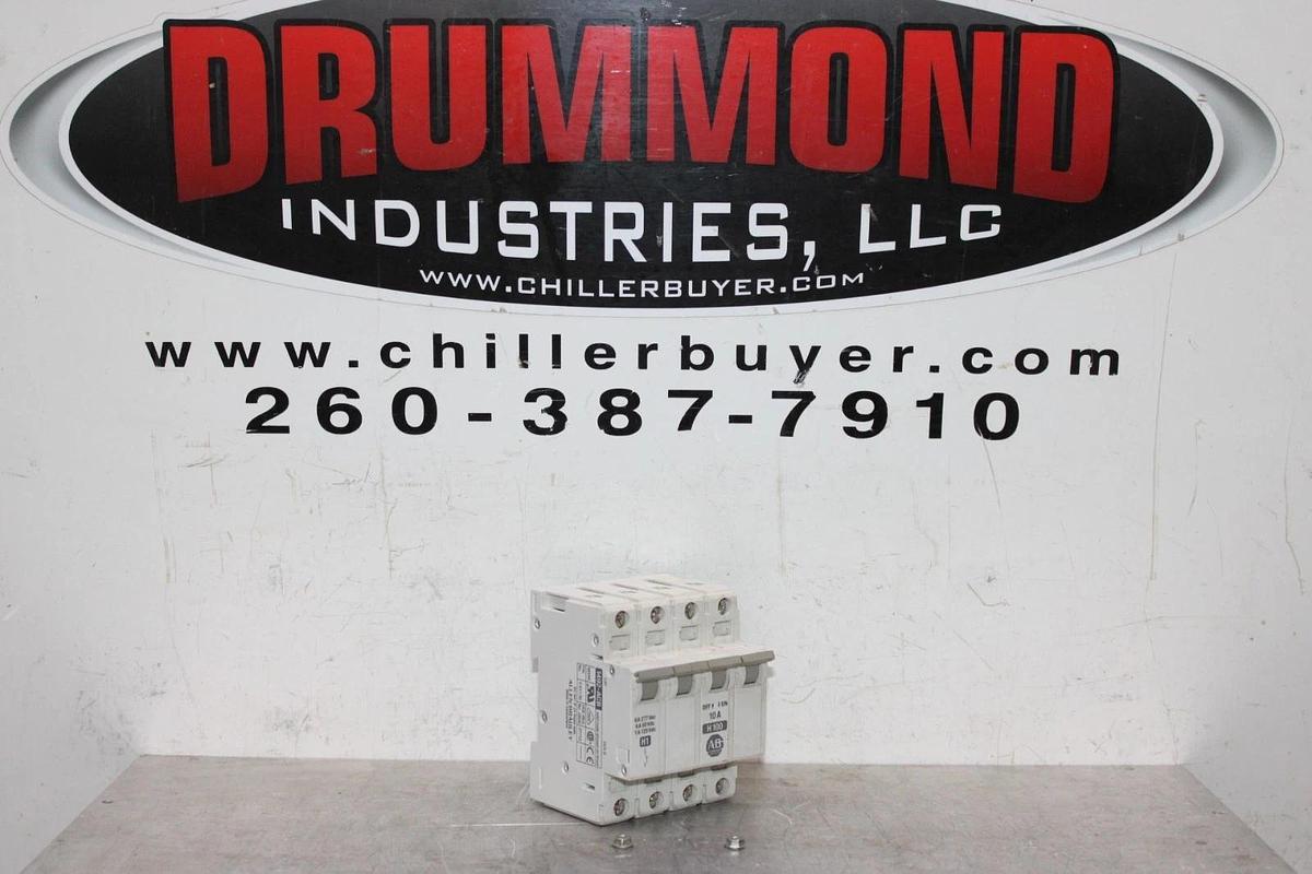 Used ALLEN BRADLEY CIRCUIT BREAKER 1492-ACB 1492-CB3 277 VAC 10 AMP 4-POLE