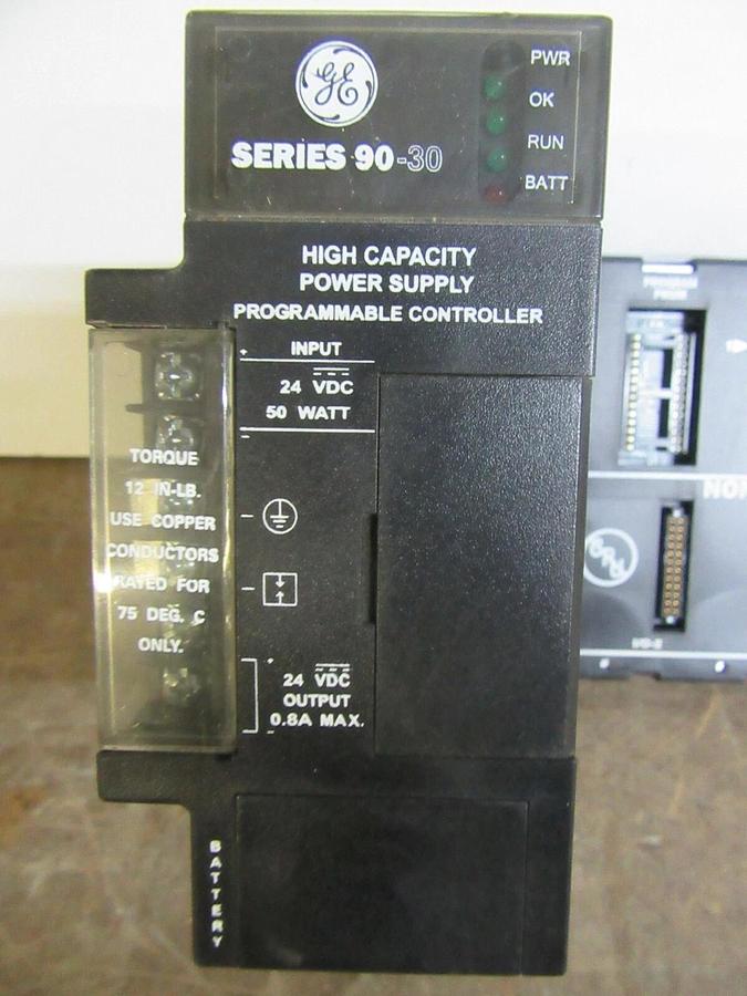 Used GE FANUC POWER SUPPLY MODULE AND 5-SLOT BASE IC693PWR331E IC693CPU311-CE